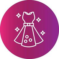 Kleid kreatives Icon-Design vektor