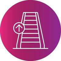 Rolltreppe kreatives Icon-Design vektor