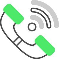 Telefonempfänger kreatives Icon-Design vektor