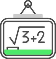 Whiteboard kreatives Icon-Design vektor