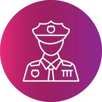 Polizist kreatives Icon-Design vektor