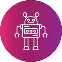 Roboter kreatives Icon-Design vektor