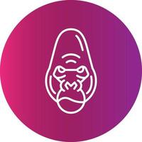 Gorilla kreatives Icon-Design vektor