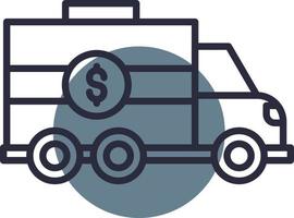 Bankwagen kreatives Icon-Design vektor