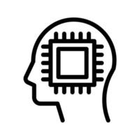 Geist-Chip-Vektorillustration auf einem Hintergrund. Premium-Qualitätssymbole. Vektorsymbole für Konzept und Grafikdesign. vektor