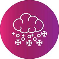 Schnee kreatives Icon-Design vektor