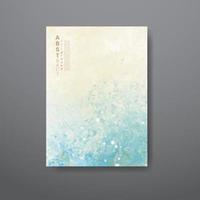 Karten mit abstraktem Aquarellhintergrund. design für ihr cover, datum, postkarte, banner, logo. vektor
