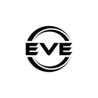 eve brev logotyp design i illustration. vektor logotyp, kalligrafi mönster för logotyp, affisch, inbjudan, etc.