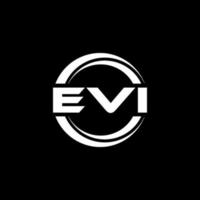 Evi-Brief-Logo-Design in Abbildung. Vektorlogo, Kalligrafie-Designs für Logo, Poster, Einladung usw. vektor
