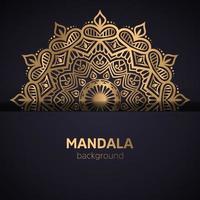 Mandala-Design kann für Meditation und Gebet sowie zur Dekoration verwendet werden. vektor