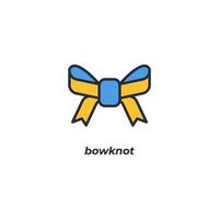 vektor tecken bowknot symbol är isolerat på en vit bakgrund. ikon Färg redigerbar.