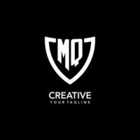 mq monogram första logotyp med rena modern skydda ikon design vektor