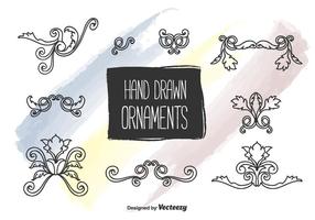 Hand gezeichnet Ornamente Vektor