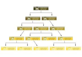 färgrik företag strukturera begrepp, företags- organisation Diagram schema med människor ikoner. vektor illustration.