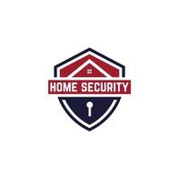 Logo-Design-Abzeichen für die Haussicherheit, Smart Guard von Immobilien-Logo-Design vektor