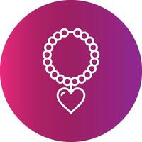 Perlenkette kreatives Icon-Design