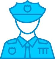 Polizist kreatives Icon-Design vektor