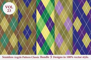 Argyle-Muster-Vektor-Designs traditionell, Stoff-Textur-Hintergrund vektor