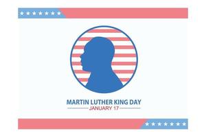 Illustrationsvektorgrafik von Martin Luther King Day, flacher Vektor moderne Illustration