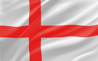 flagga av england. 3d vektor baner