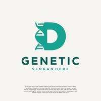 dna-helix-buchstabe f-logo-designs, genetik-vektordesign, anfängliche logo-vorlage für chromosomen vektor