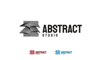 abstraktes Studio-Logo-Design. abstrakte Form. Vektor-Illustration vektor