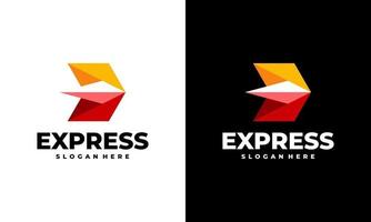 Schnellvorlauf-Express-Logo entwirft Vektor, moderne Express-Logo-Vorlage vektor