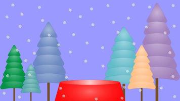 Illustrationen für Silvester, Weihnachten und ein Event auf blauem Hintergrund vektor