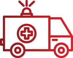 Krankenwagen-Vektor-Icon-Design vektor