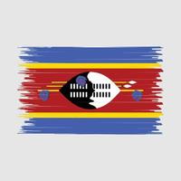 swaziland flagga borsta vektor