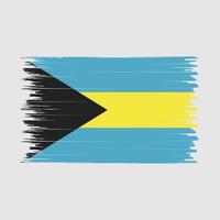 bahamas flagge bürste vektor