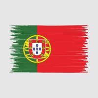 Portugal flaggborste vektor