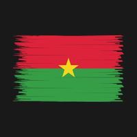 burkina faso flaggborste vektor