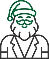 Weihnachtsmann kreatives Icon-Design vektor