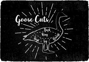 Gratis Goose Cuts Vector Bakgrund