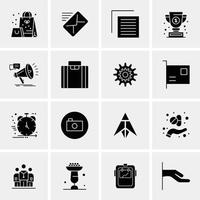 16 universelle Business-Icons Vektor kreative Icon-Illustration zur Verwendung in Web- und Mobilprojekten