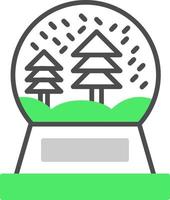 Schneeball kreatives Icon-Design vektor