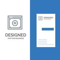 Business Copyright Digital Law Online-Grau-Logo-Design und Visitenkartenvorlage vektor