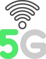 5g kreatives Icon-Design vektor