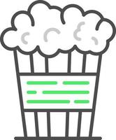 Popcorn kreatives Icon-Design vektor