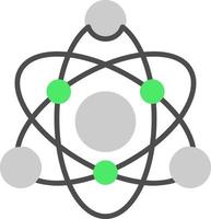 Atom kreatives Icon-Design vektor