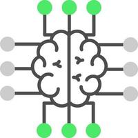 kreatives Icon-Design für Neuroimaging vektor