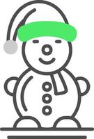 Schneemann kreatives Icon-Design vektor