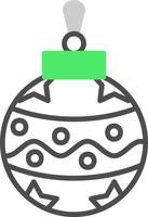 Christbaumkugel kreatives Icon-Design vektor