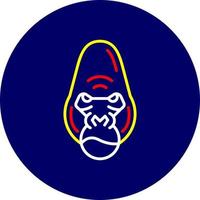 Gorilla kreatives Icon-Design vektor