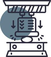 hydraulisk kreativ ikon design vektor