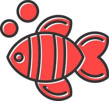 Clownfisch kreatives Icon-Design vektor