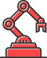 Industrieroboter kreatives Icon-Design vektor