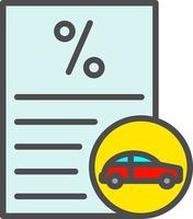 Vektorsymbol für Autokredit vektor