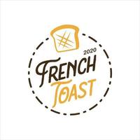 Bäckerei-Logo-Design French Toast vektor